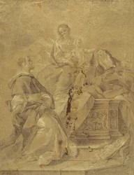 Maagd en Kind, Sint Catharina van Siena en Sint Dominicus